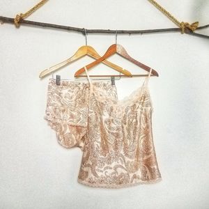 VICTORIA'S SECRET Blush Paisley Pajama Short Set